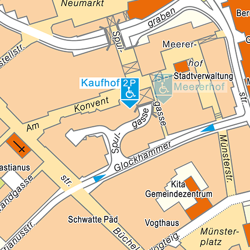 Kartenausschnitt Galeria Kaufhof