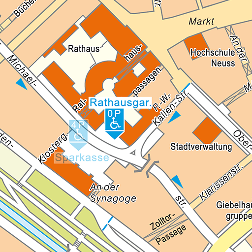 Kartenausschnitt Rathaus Garage